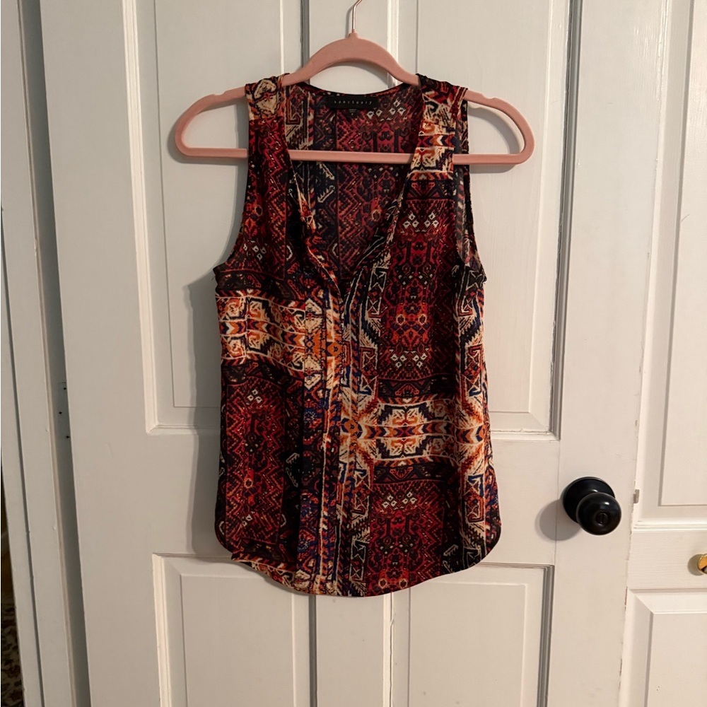 Sanctuary Blouse / Top | Feminine Print | Size S